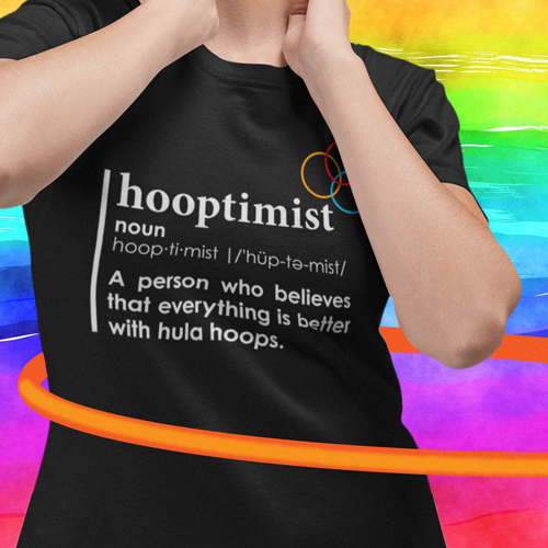 Hooptimist - Hula hoop tshirt by The Mandala Girl